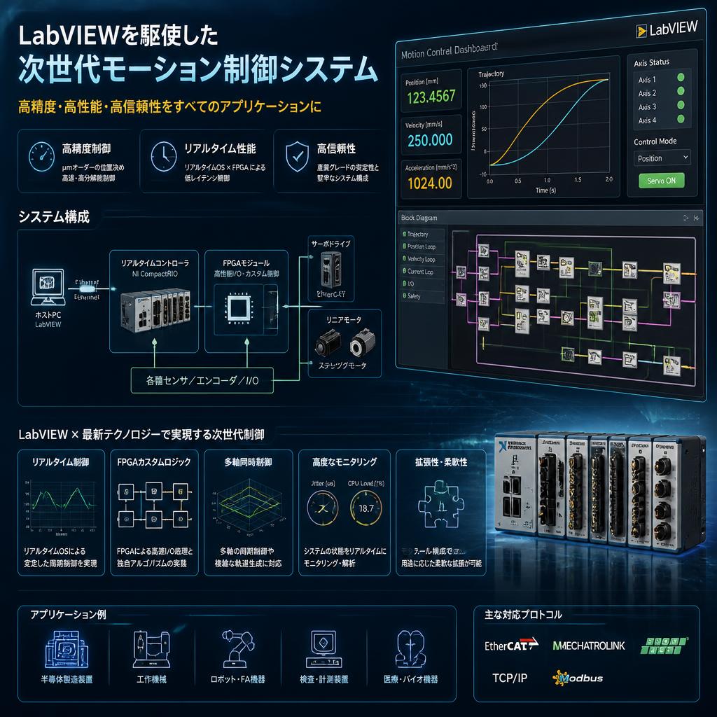 LabVIEWを駆使した次世代モーション制御システム