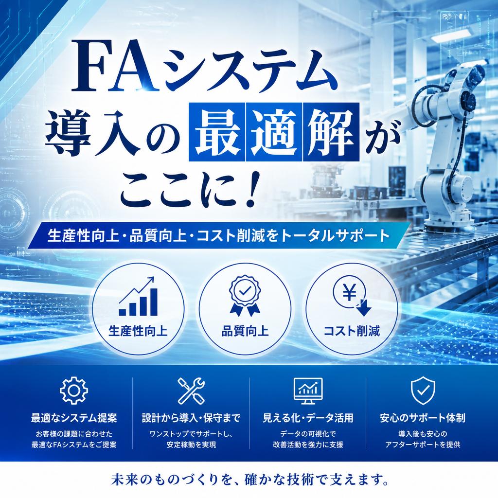 FAシステム導入の最適解がここに！