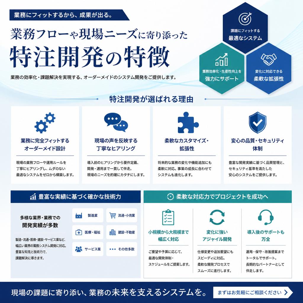 当社のFAシステムソフトウェア開発の強み