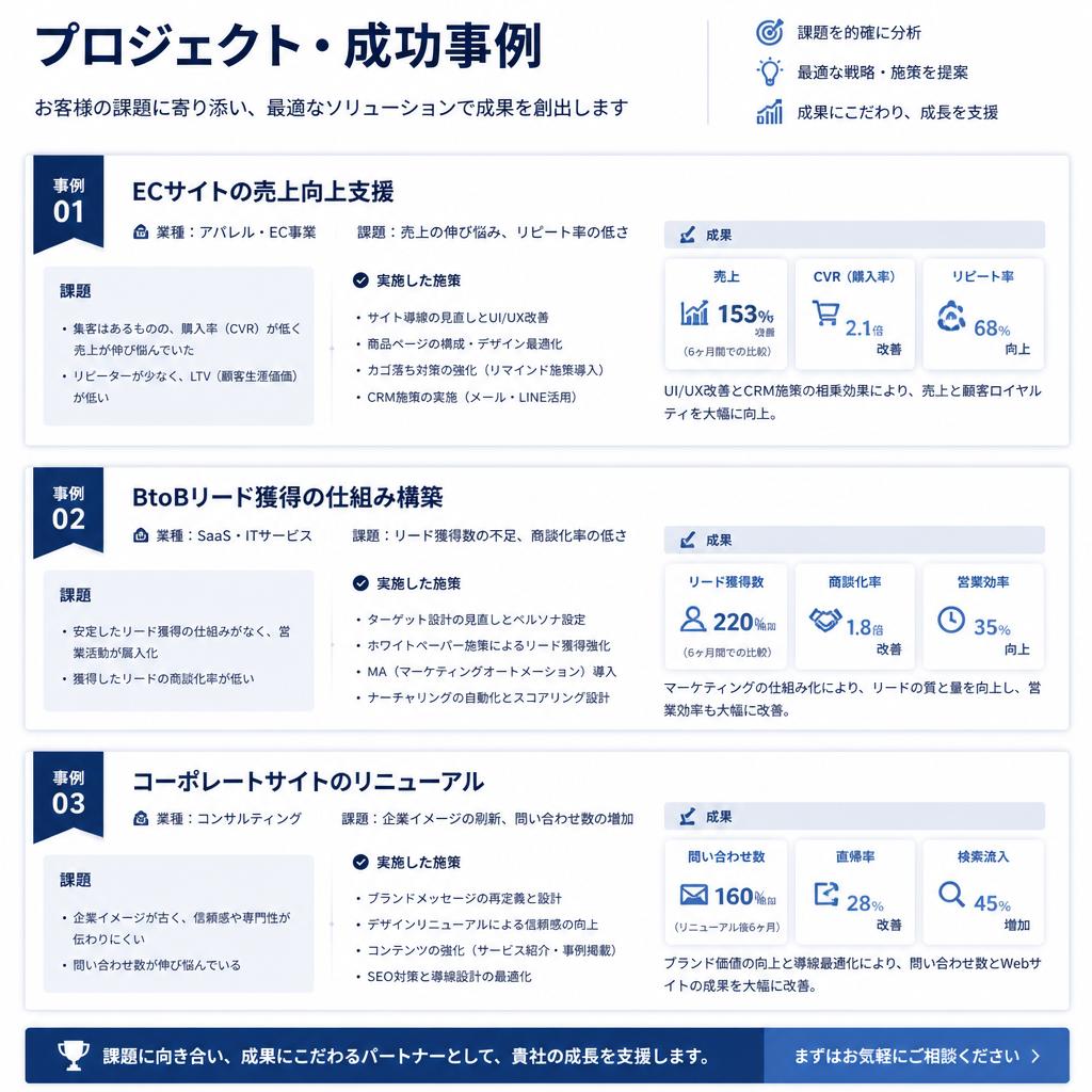 実績と成功事例