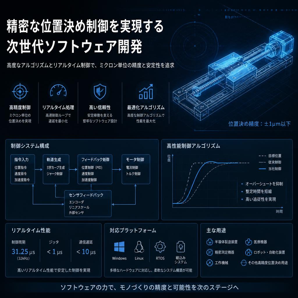 精密な位置決め制御を実現する次世代ソフトウェア開発