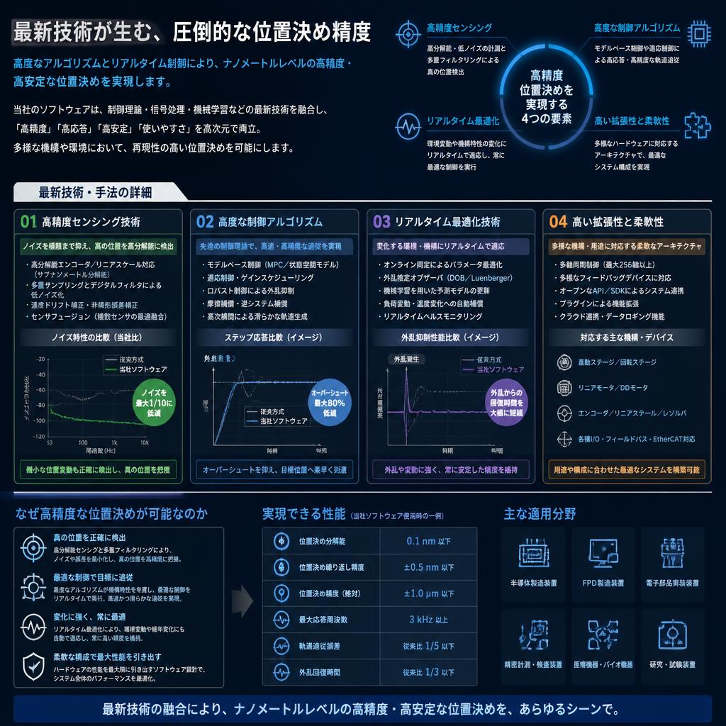 高精度な位置決めを実現する技術