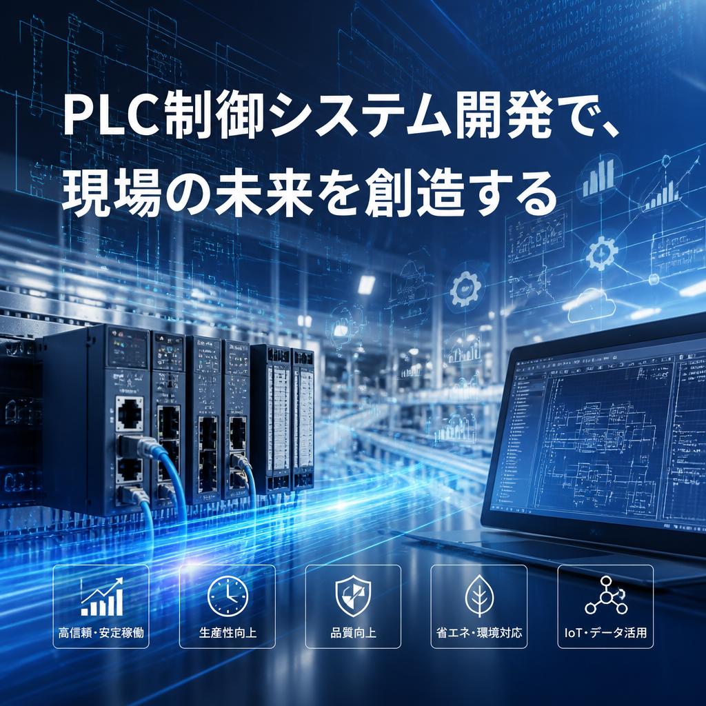 PLC制御システム開発で、現場の未来を創造する