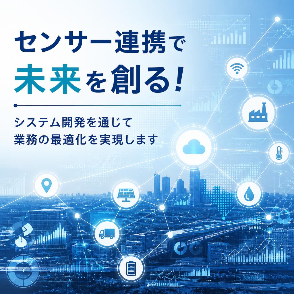センサー連携で未来を創る！システム開発を通じて業務の最適化を実現します