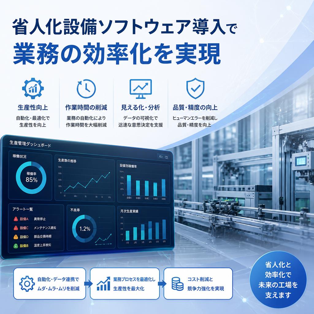 省人化設備ソフトウェア導入で業務の効率化を実現