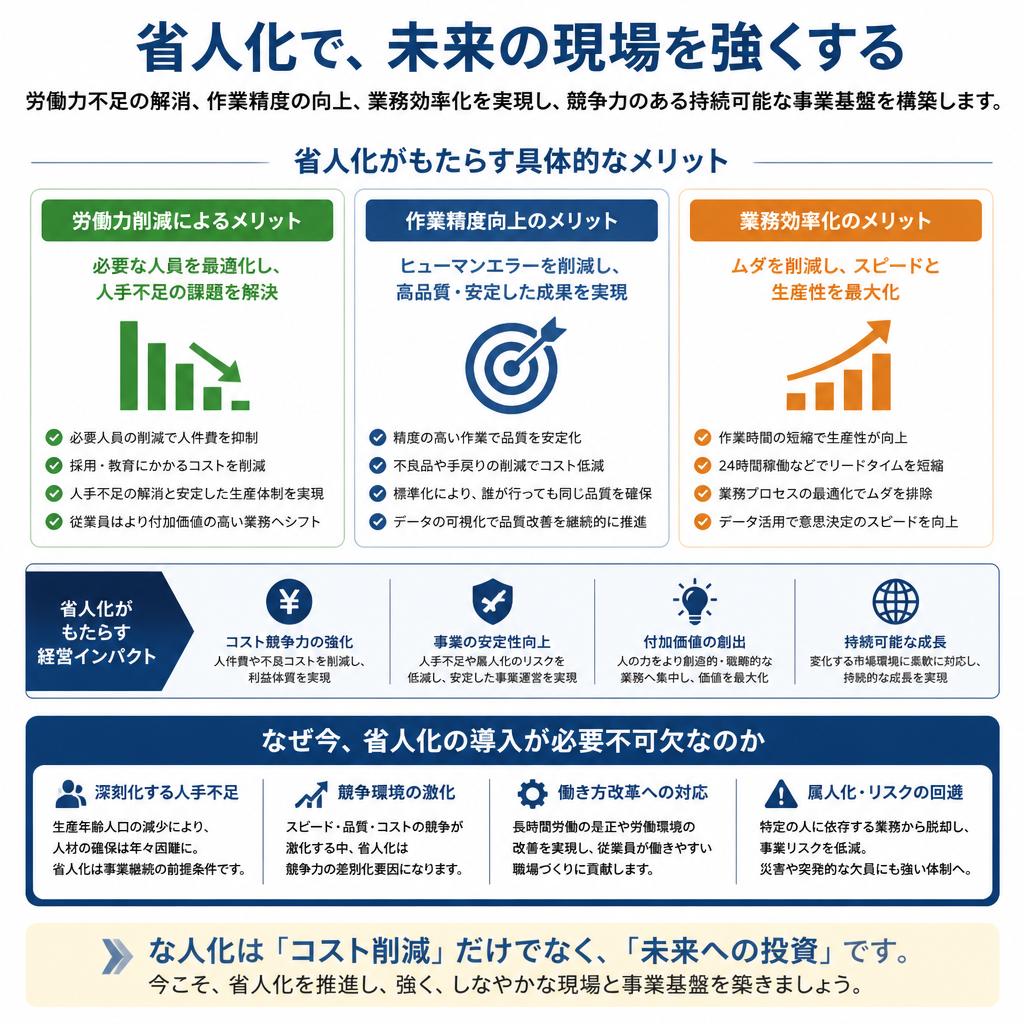 省人化のメリットを理解する