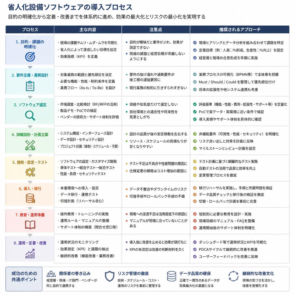 導入ステップ：スムーズな展開を実現するために