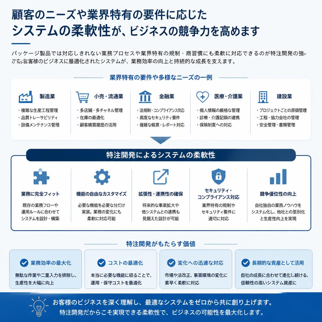 システムの柔軟性とカスタマイズ