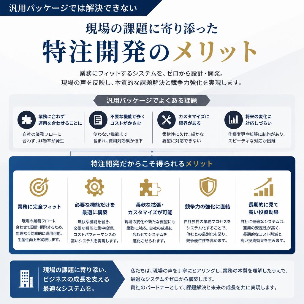 2. 特注ソフトウェア開発の重要性