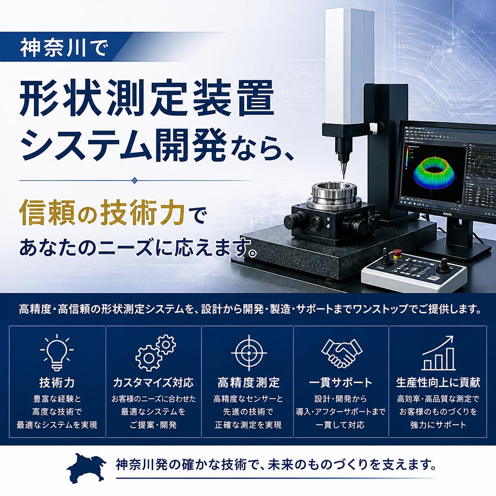 神奈川で形状測定装置システム開発なら、信頼の技術力であなたのニーズに応えます。