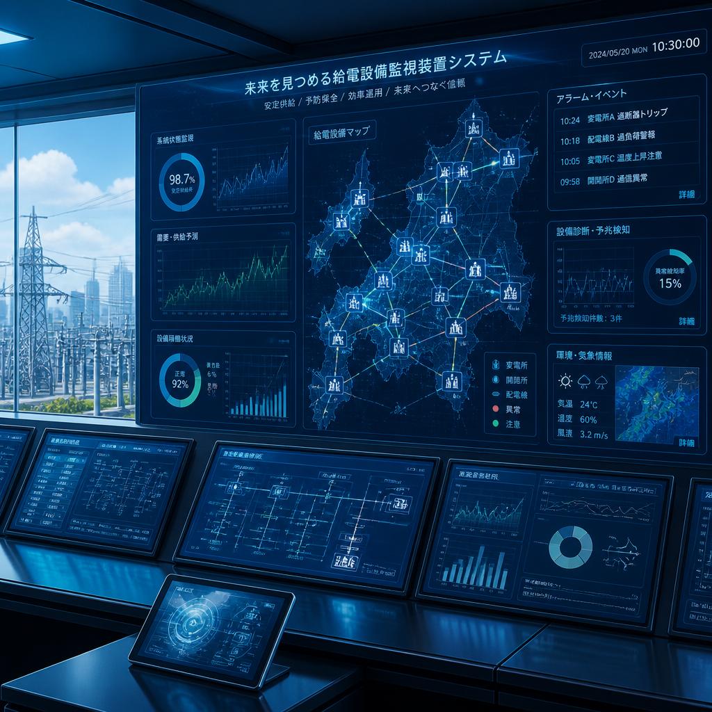 未来を見つめる給電設備監視装置システム