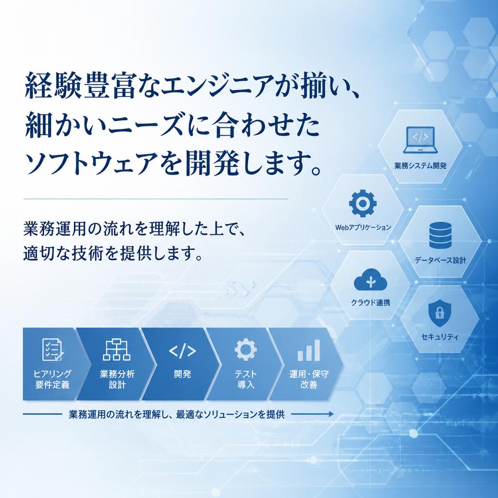 専門的なソフトウェア開発