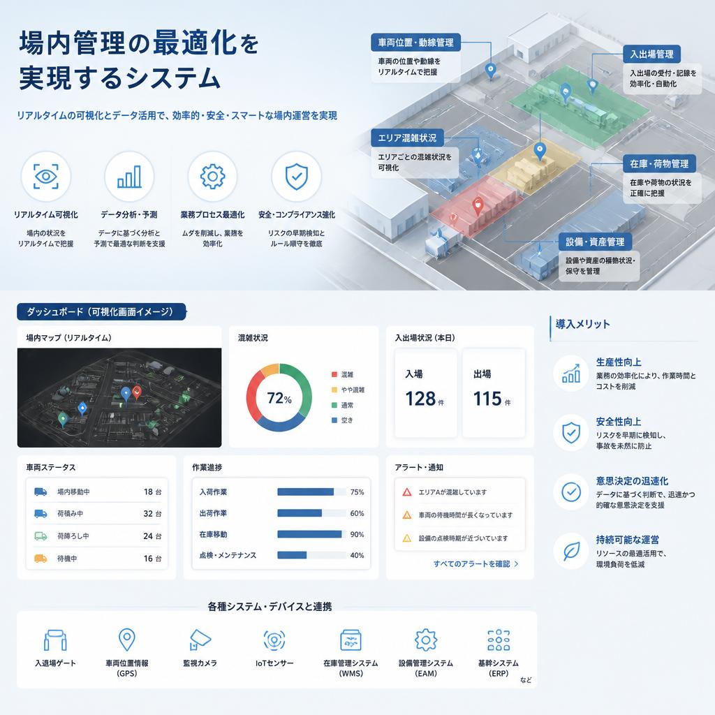 場内管理の最適化を実現するシステム