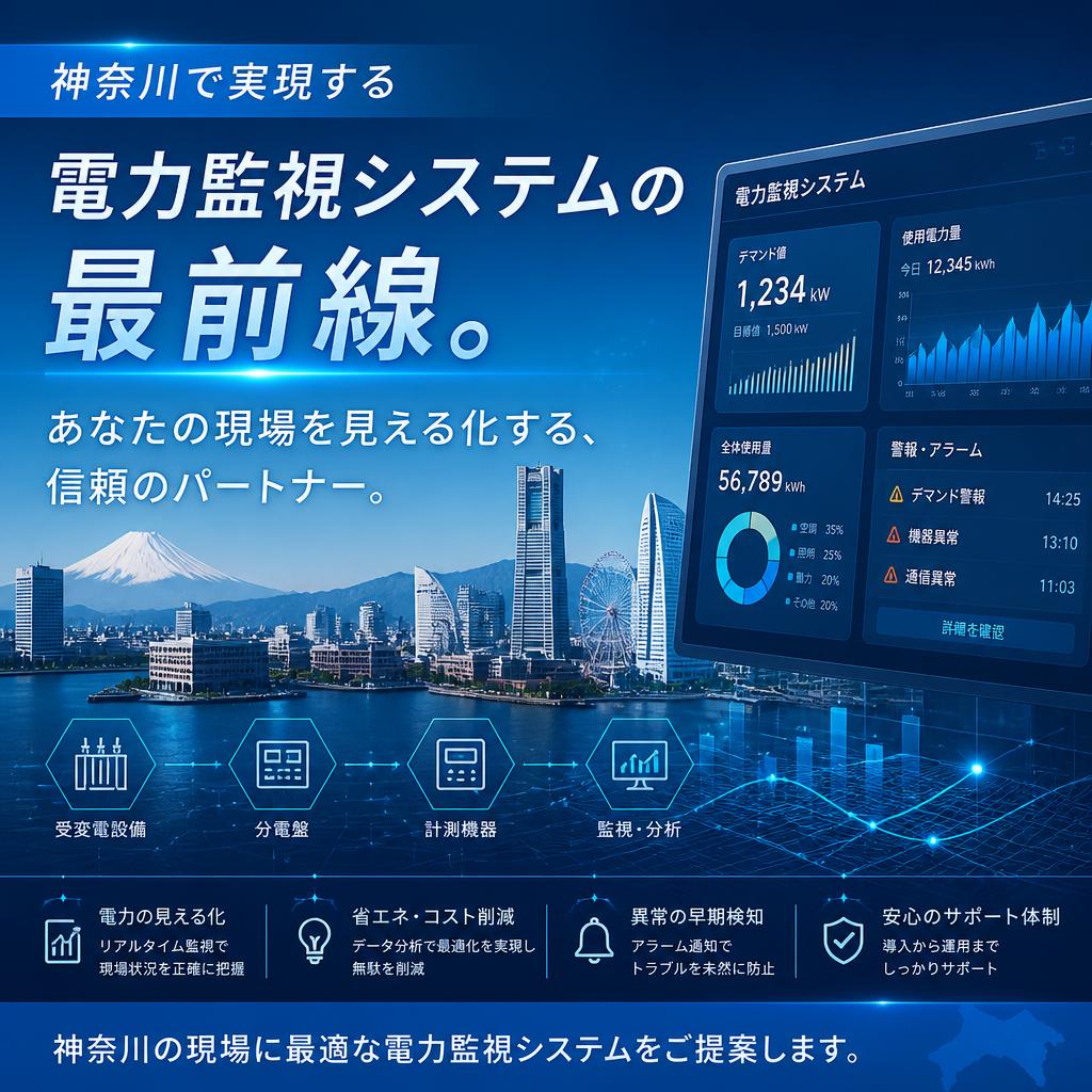 神奈川で実現する電力監視システムの最前線。あなたの現場を見える化する、信頼のパートナー。