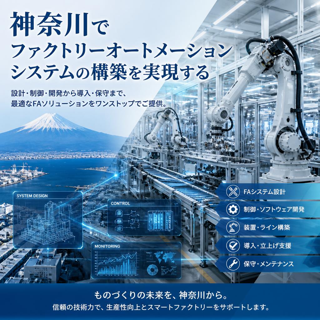 神奈川でファクトリーオートメーションシステムの構築を実現する
