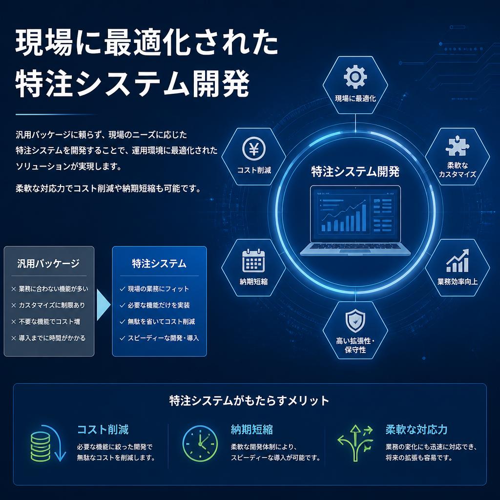 特注システム開発のメリット